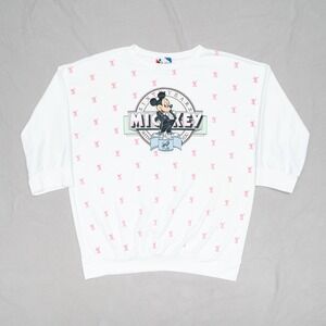 Vintage 80s Mickey Mouse 60 Year anniversary sweatshirt USA made L by pilgrim